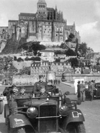 Im Zweiten Weltkrieg unter wechselnden Herren: 1940 die Deutsche Wehrmacht ...