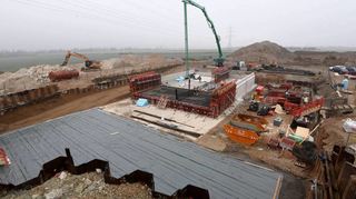 Bei Seckenheim sind die Arbeiten an der L 597 weit vorangeschritten, diese Aufnahme entstand im Februar. Jetzt geht es auch in Ladenburg weiter.