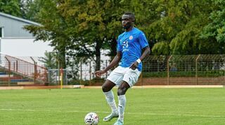 Nestor Djengoue krönte sein Debüt im VfR-Trikot mit einem Tor.