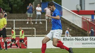 Traf nach seiner Einwechslung gegen Mutschelbach: Offensivspieler Albin Sahiti.