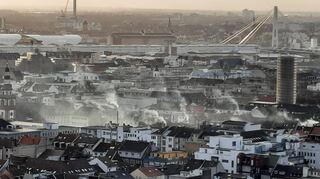 Das Bild aus dem Jahr 2022 versinnbildlicht die Situation in der Innenstadt. Es wurde vom Collini-Center aus aufgenommen.