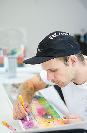 Smankiboy (Stefan Smeenk) arbeitet mit unterschiedlichen Materialien.