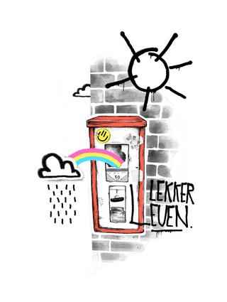 Grafischer Stil und bunte Farben: Das sind Smankiboys Markenzeichen.