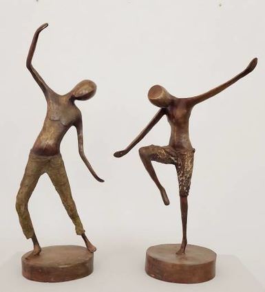 Kunstwerke von Jean-Luc Bambara werden ausgestellt.