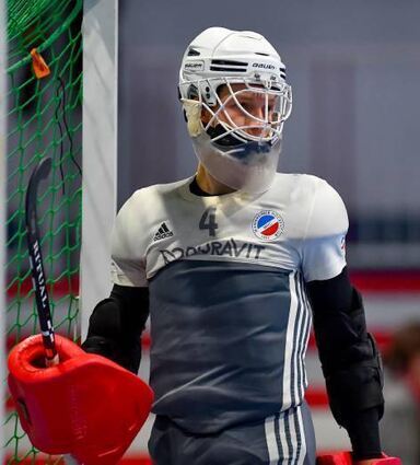 Lukas Stumpf steht nun im Tor des TSV Mannheim Hockey.