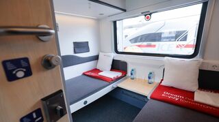 Ein Abteil im Nightjet der Österreichischen Bundesbahn ÖBB – dem größten europäischen Anbieter von Nachtzugverbindungen.