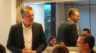 CDU-Fraktionsgeschäftsführer Thorsten Frei auf Wahlkampftour.