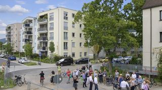 Wohnprojekte wie hier in der Heidelberger Südstadt sollen den Wohnungsmarkt mit nicht kommerziellen Angeboten ergänzen.