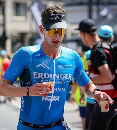 Auf der Laufstrecke verlor Florian Angert am Ende viel Boden.