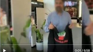 Ein Ausschnitt aus dem Video, das auf der Plattform X zu finden ist.