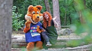 Fred Fuchs und Lea Wegerle im Käfertaler Wald.