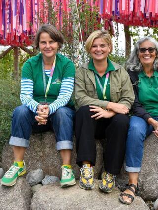 Das Kirchen-Buga-Team (v. l.): Valentina Ingmanns, Nina Roller, Barbara Kraus.