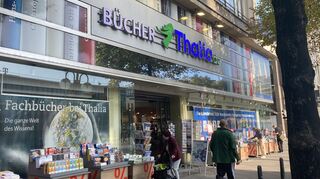 Die Buchhandlung Thalia schließt das Geschäft am Paradeplatz in Mannheim.