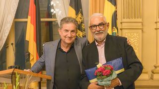 Wolfgang Erichson (rechts) und Karl Breer (links).