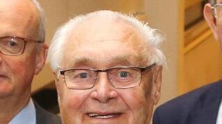 Josef Bugl bei der Feier zu seinem 85. Geburtstag.