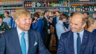 König Willem-Alexander (links) mit BASF-Chef Martin Brudermüller.
