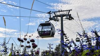 Bis zum Schluss eine Attraktion: Die Seilbahn bei der Buga in Mannheim.