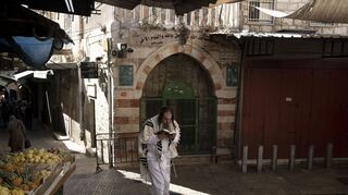 Ein Blick in die Altstadt von Jerusalem - vor den Hamas Anschlägen am Wochenende.