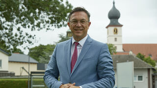 Buerstadt, Buergerhaus-Park, Wahlkampfauftakt MdL Alexander Bauer 30.06.2023 / Foto: Berno Nix