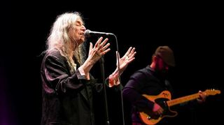 Patti Smith und ihr Sohn Jackson im Karlsruher Tollhaus.