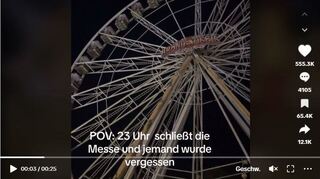 Ein Video, das die beiden Fahrgäste zeigt, wurde auf der Plattform TikTok mehr als fünf Millionen mal angesehen.