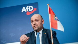 Robert Lambrou, hessischer Spitzenkandidat der AfD, hat sich nach dem guten Wahlergebnis viel vorgenommen.