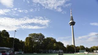 Blick aufs Trainingsgelände des TSV Mannheim Hockey. Wer von den mutmaßlichen Vorfällen auf dem Vereinsfest im Herbst 2022 wusste, ist offen.