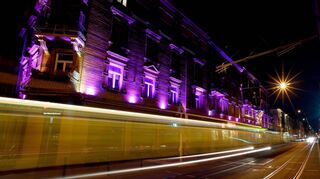 Zur Lichtmeile in der Neckarstadt-West erstrahlte wieder die Mittelstraße im multikulturellen Stadtteil.