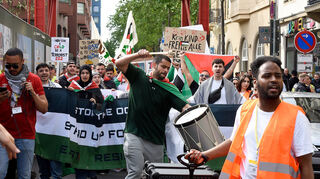 Die Gruppe "Free Palestine" hatte in Mannheim zuletzt im Mai demonstriert. Die Versammlung verlief friedlich. Zwei Jahre zuvor war eine Kundgebung gewalttätig geendet.