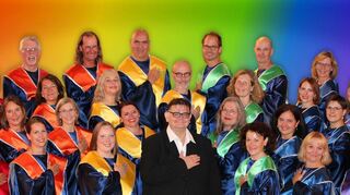 Joe Völker mit seiner Rainbow Gospel & Soul Connection.