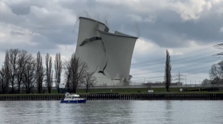 Am 23. Februar 2023 ist der zweite Turm des Atomkraftwerks Biblis zum Einsturz gebracht worden.