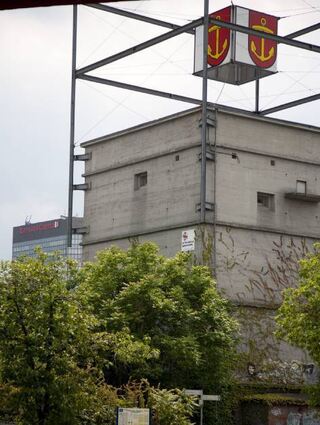 Der Würfelbunker wird im Zuge des Hochstraßenprojekts abgerissen.