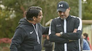 Das Trainergespann José-Luis Munoz (l.) und Claudio Poleti hat die SG auf die Erfolgsspur gebracht.