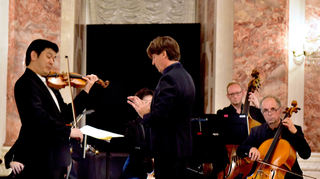 Ganze Empfindung: Violinist Daichin Kashimoto im Rittersaal.