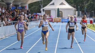 Sportlerinnen und Sportler aus 25 Nationen waren bei der Bauhaus-Juniorengala 2023 im Michael-Hoffmann-Stadion am Start.