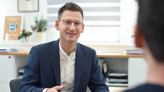 Thorsten Walther stellte sich in seinem Dienstzimmer im Rathaus den Fragen von „MM“-Redakteur Torsten Gertkemper-Besse.