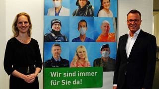Die künftigen Geschäftsführer des Klinikums Ludwigshafen Vanessa Bähner und Jan Stanslowski stellen sich vor.