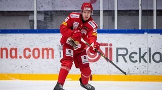 Magnus Eisenmenger spielte zuletzt in der zweiten schwedischen Liga. Hier ist er im Trikot von Almtuna IS zu sehen.