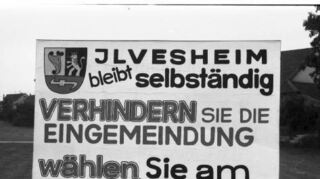 Solche Plakate waren vor gut 50 Jahren in Ilvesheim zu sehen.