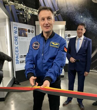 ESA-Astroaut Matthias Maurer eröffnet seinen eigenen neuen Ausstellungsbereich im Technik Museum.