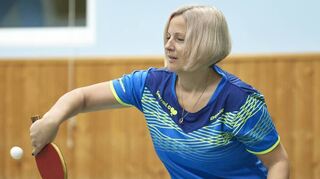 Mit ihrem Sieg gegen Petra Schmidt machte Elina Kogane den Sack für die Verbandsoberliga-Damen der DJK Käfertal/Vogelstang zu.