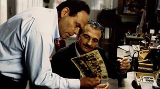 Henri Gardey (l.) und Jacques Nolot in einer Szene des Films „Hinterland“, in dem Agnès Godard die Kamerafrau war.