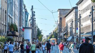 In Mannheim wird derzeit viel über die Aufwertung der Innenstadt diskutiert. Unser Bild entstand beim verkaufsoffenen Sonntag Anfang Oktober.