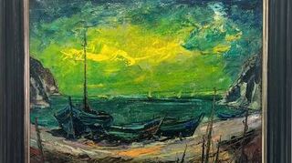 Impressionistisch berührt: Robert Lauths Ölgemälde „Alte Boote“.
