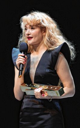 Einst in Mannheim: Vera-Lotte Boecker bei der „Faust“-Verleihung.