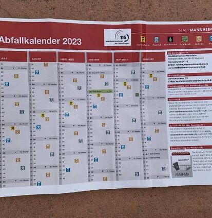 Bisher bekam man die Abfallkalender in die Briefkästen gesteckt.