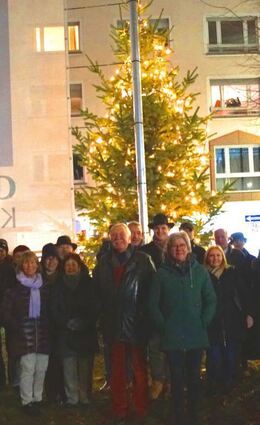 Innenstadt: Weihnachtsbaum aus dem Odenwald.