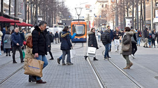 Haupteinkaufsstraße der Region: die Planken.