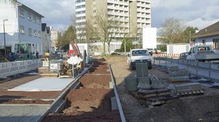 Der Stadtumbau – wie hier die Neugestaltung des Alfred-Delp-Platzes – stehen für CDU, FDP und Grüne nicht zur Disposition, freiwillige Leistungen aber schon.