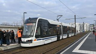 Inbetriebnahmefeier der neuen Linie 16 auf Franklin.